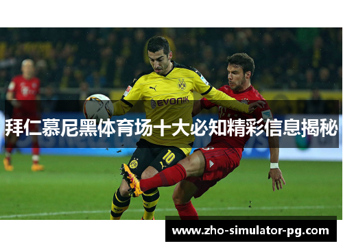 拜仁慕尼黑体育场十大必知精彩信息揭秘